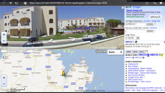 APRS in Sardinien mit Streetview
